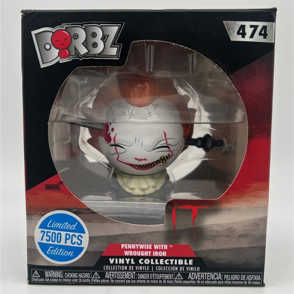 Funko Dorbz IT Pennywise with Wrought Iron #473 Vinyl Figure Limited 7500